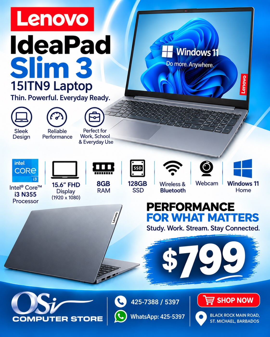 OSI Computer Store – New Stock: Smart Tags from $39 BBD & Laptops from $799 BBD