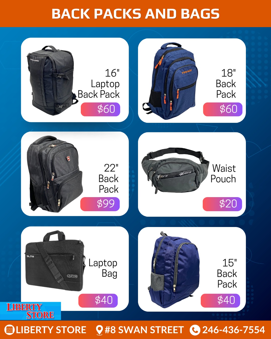 Liberty Store Everyday Value Deals – Security Cameras, Bags, Luggage & More