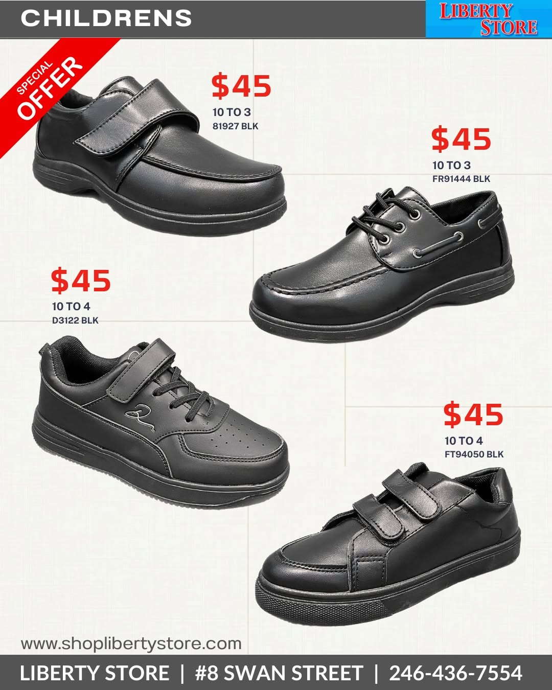 Liberty Store Special Offers – Children's Shoes, Men's Dress Shoes & Hikers