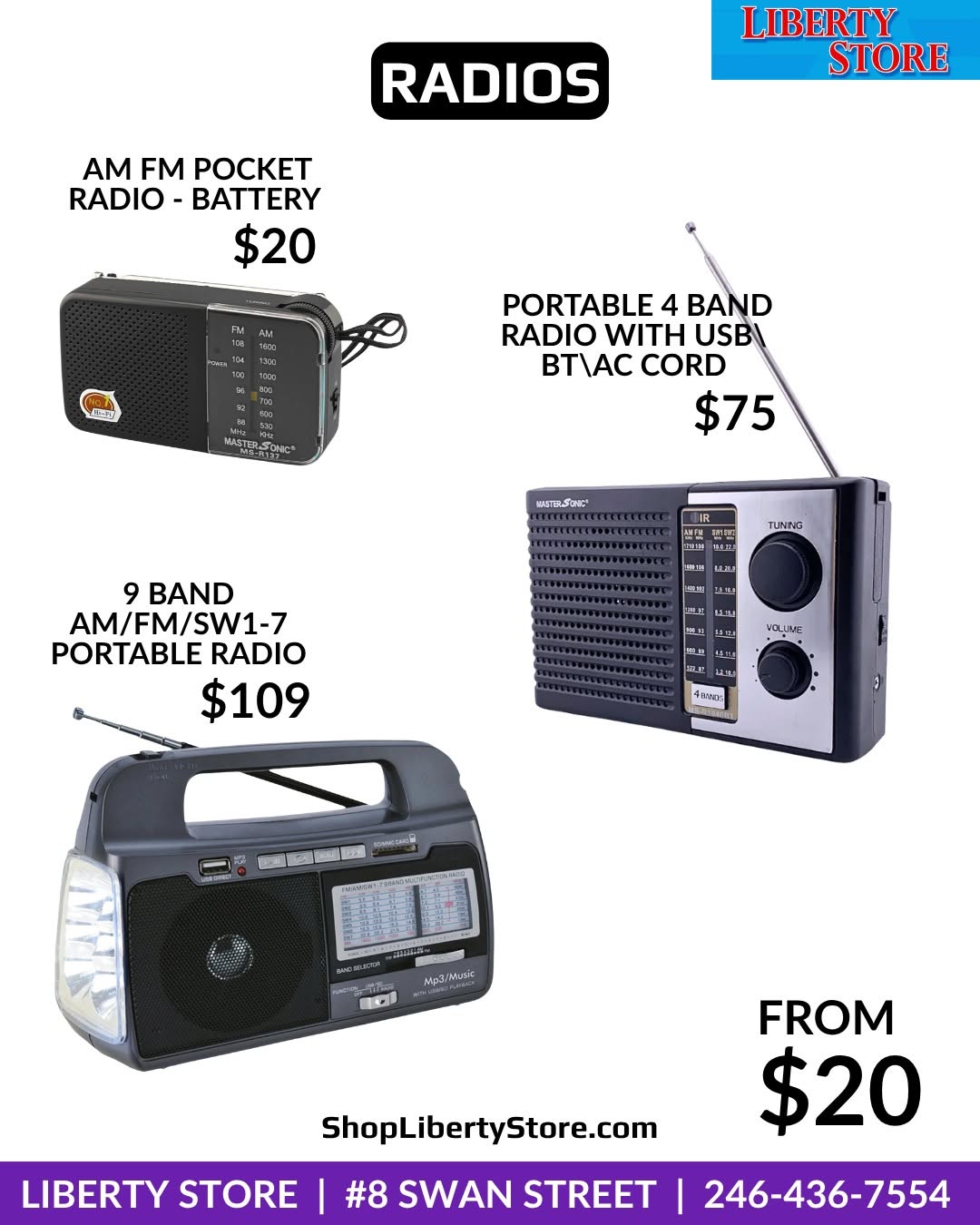 Liberty Store Barbados – Assorted Bags, Travel Luggage & Small Appliances Sale