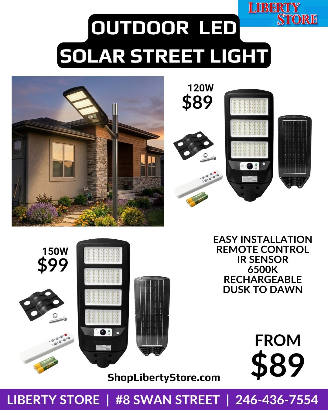 Liberty Store Solar Lighting Range – Indoor & Outdoor LED Solar Lights From $59