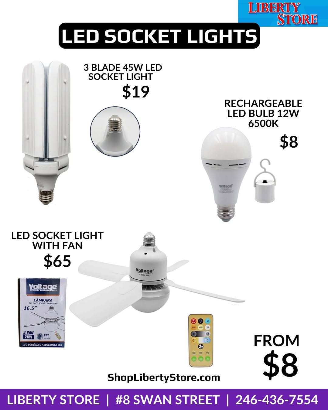 Liberty Store Solar Lighting Range – Indoor & Outdoor LED Solar Lights From $59