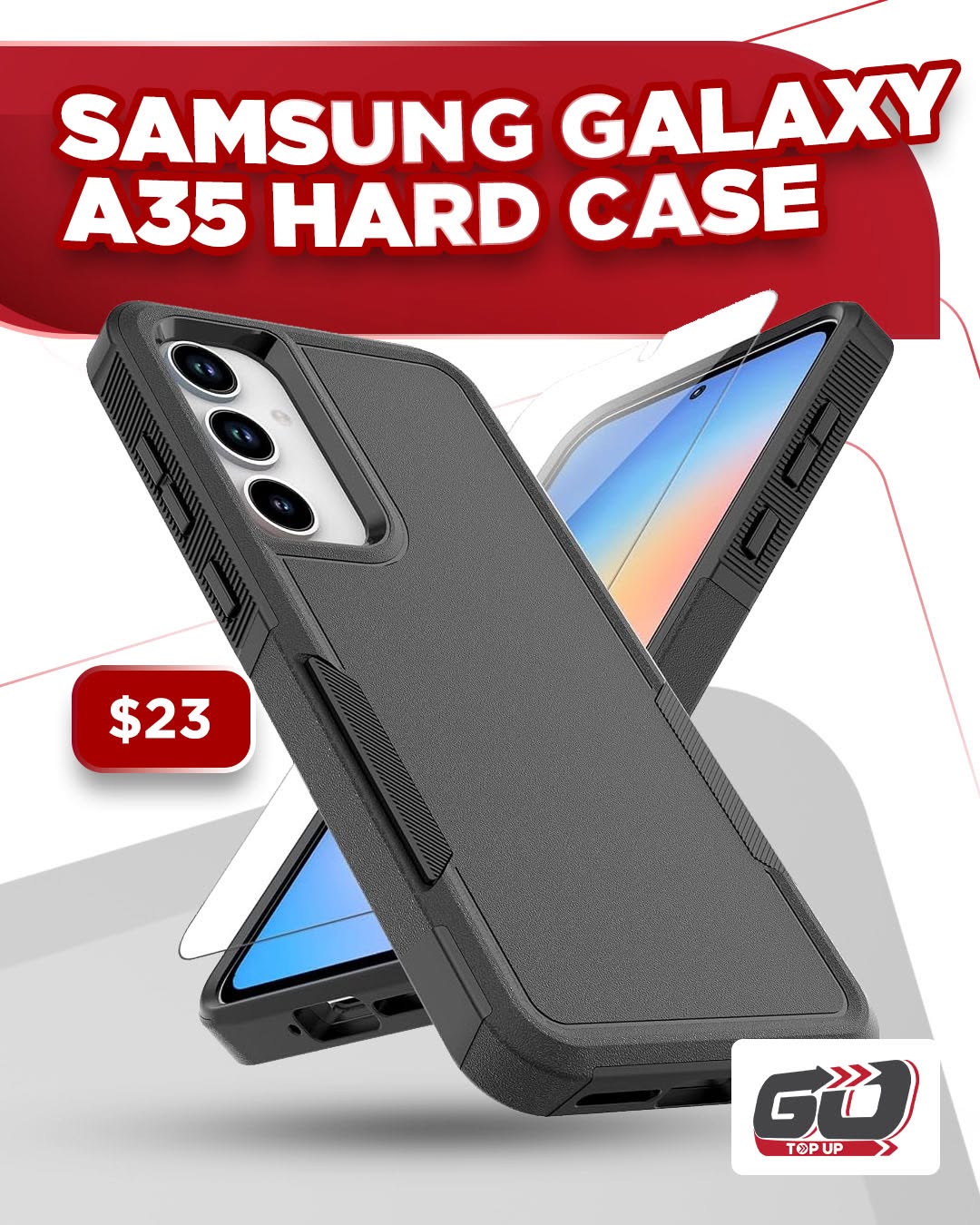 Samsung Galaxy A35 Hard Case – $23 at GO Top Up