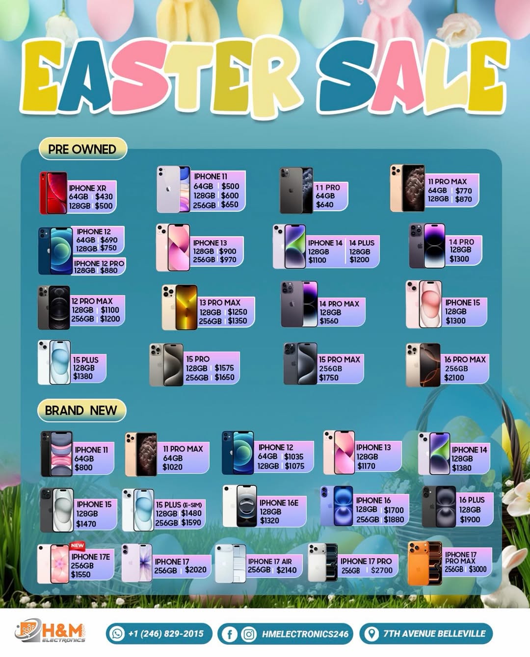 H&M Electronics Easter Sale – Pre-Owned & Brand New iPhones