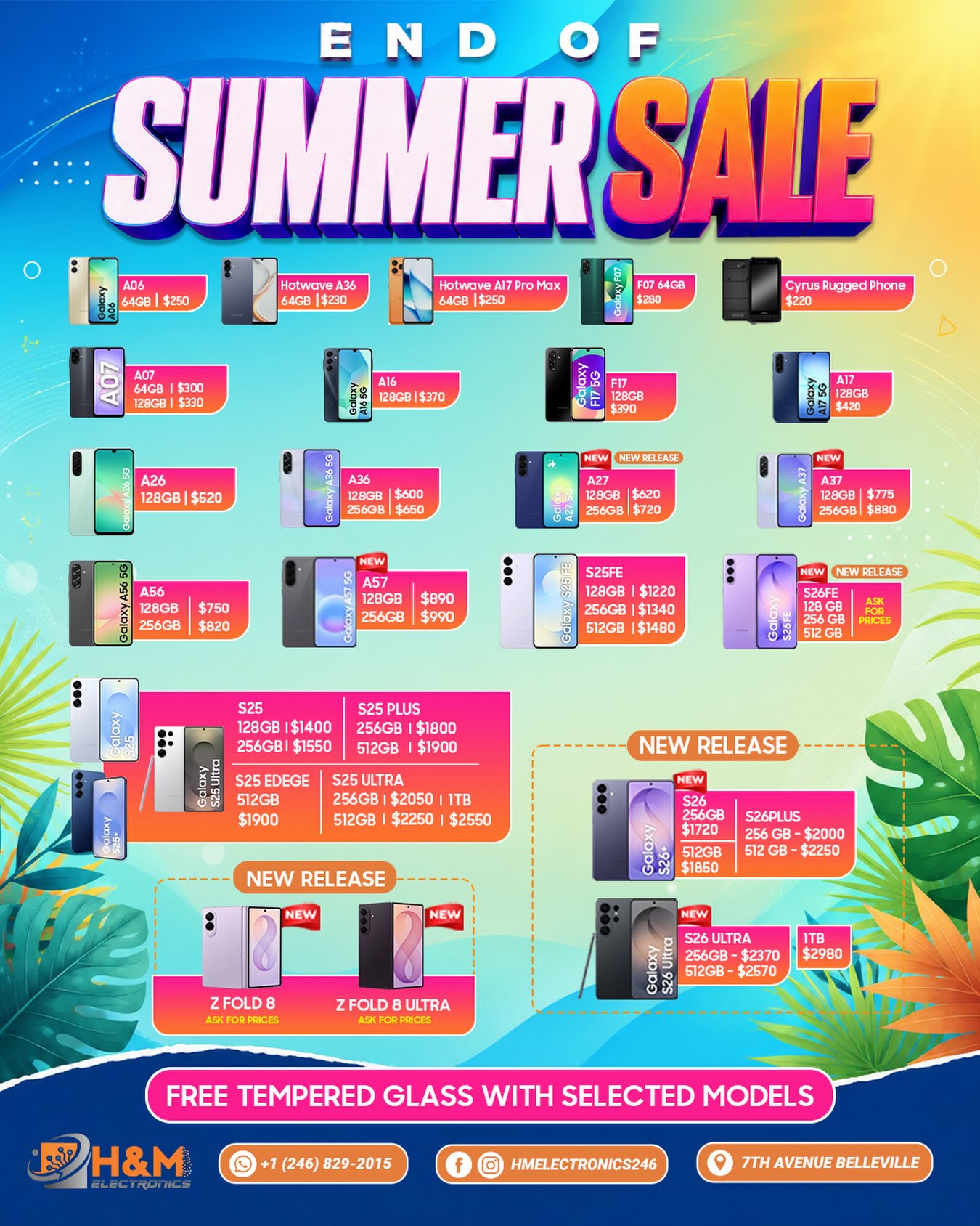 H&M Electronics End of Summer Sale – Hot Deals on Smartphones