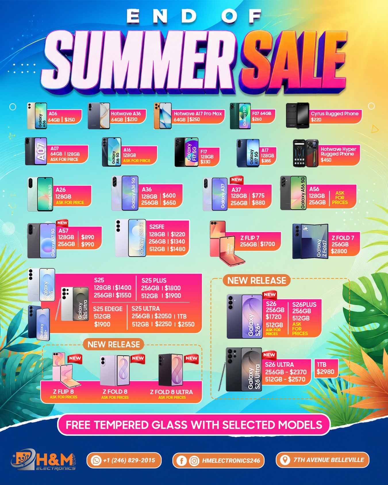 H&M Electronics End of Summer Sale – Hot Deals on Phones & Devices