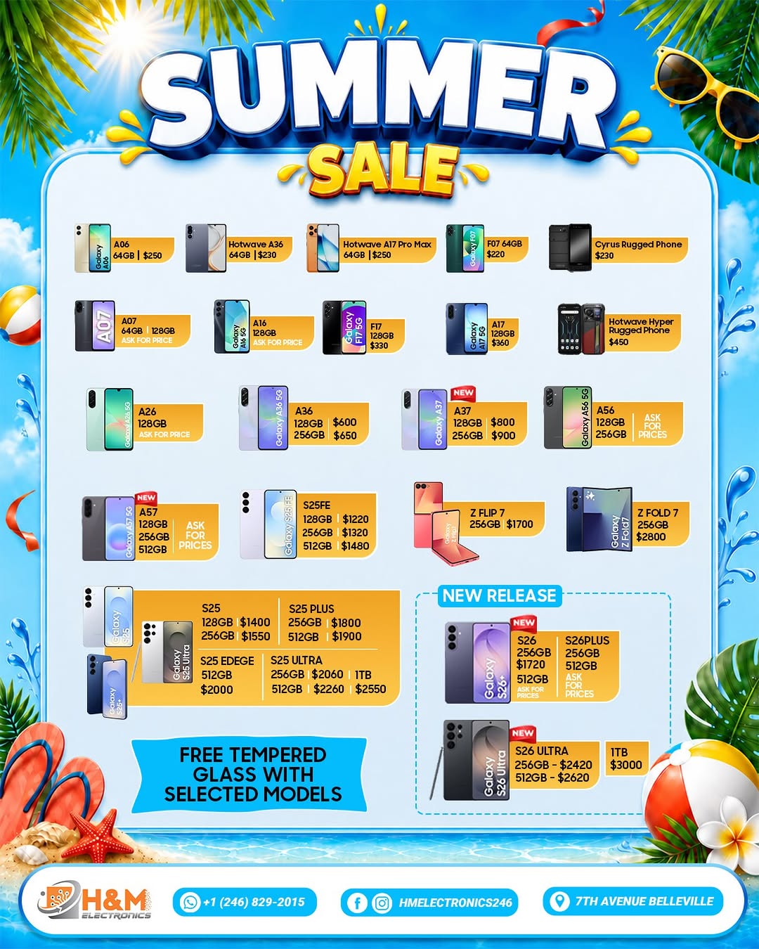 H&M Electronics Summer Sale – Smartphones from $220 + Free Tempered Glass