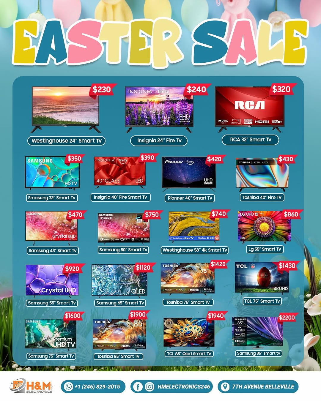H&M Electronics Easter Sale – Smart TVs from $230