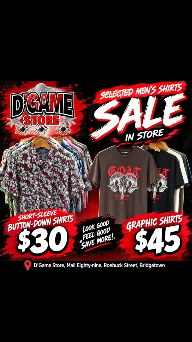 Selected Men's Shirts Sale – Button-Downs $30, Graphic Tees $45