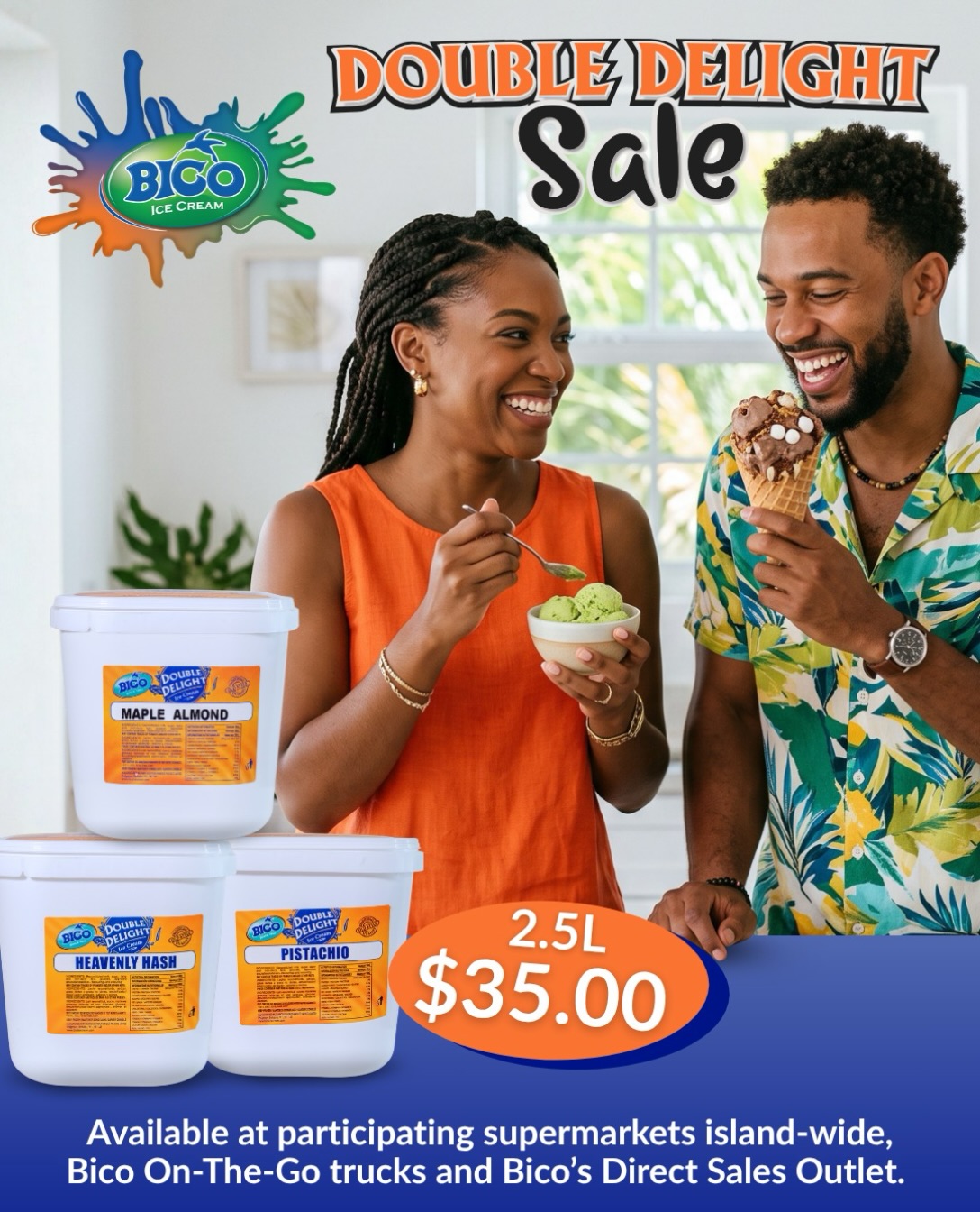 Bico Double Delight Sale – 2.5L Tubs for $35.00