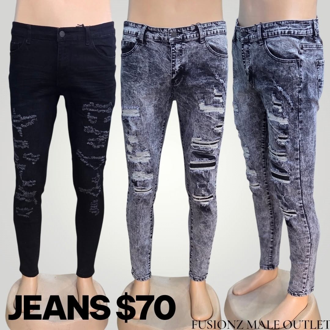 Jeans $70 at Fusionz Male Outlet