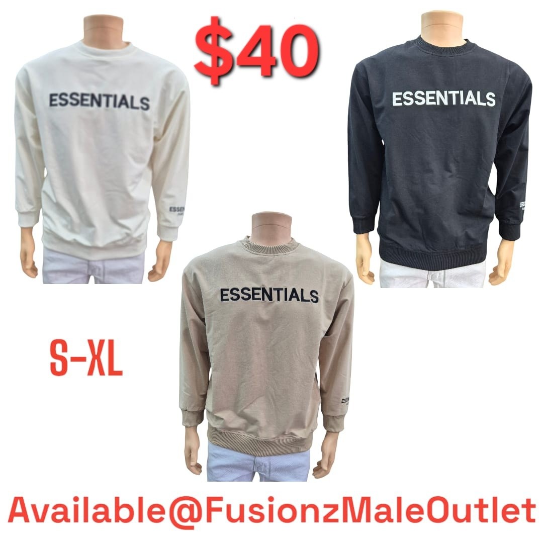 Fusionz Male Outlet – Sweatshirts & Hoodies at $40 Each