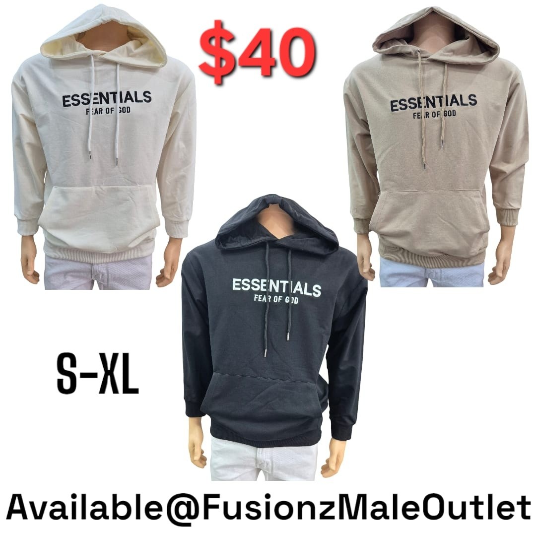 Fusionz Male Outlet – Sweatshirts & Hoodies at $40 Each
