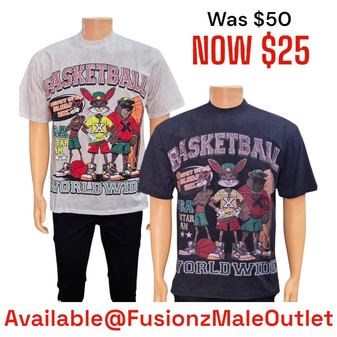 Men's Graphic Tees Sale – Was $50, Now $25 at Fusionz Male Outlet