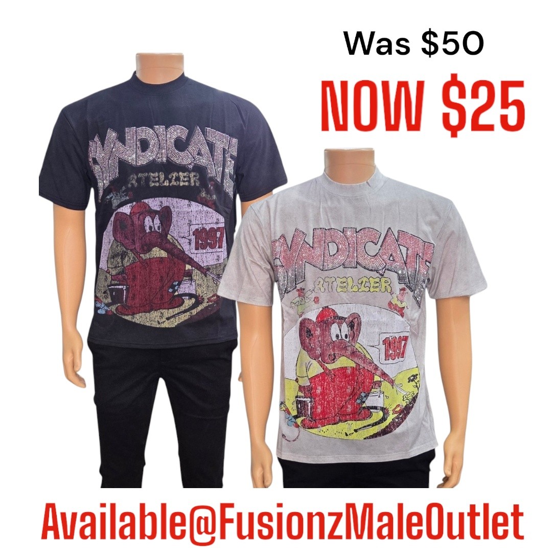 Men's Graphic Tees Sale – Was $50, Now $25 at Fusionz Male Outlet