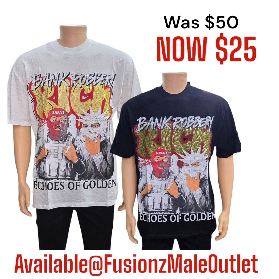 Men's Graphic Tees Sale – Was $50, Now $25 at Fusionz Male Outlet
