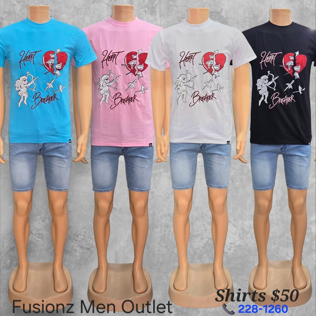 Men's Graphic T-Shirts – $50 Each at Fusionz Men Outlet