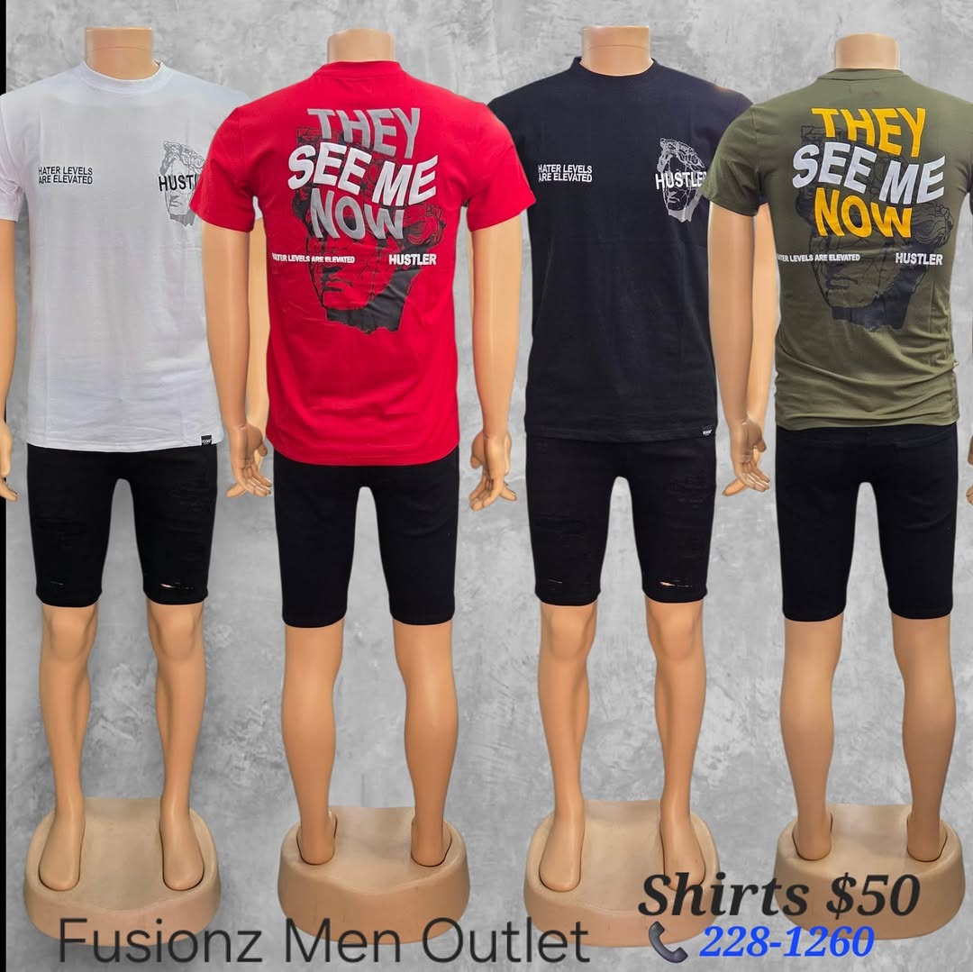 Men's Graphic T-Shirts – $50 Each at Fusionz Men Outlet