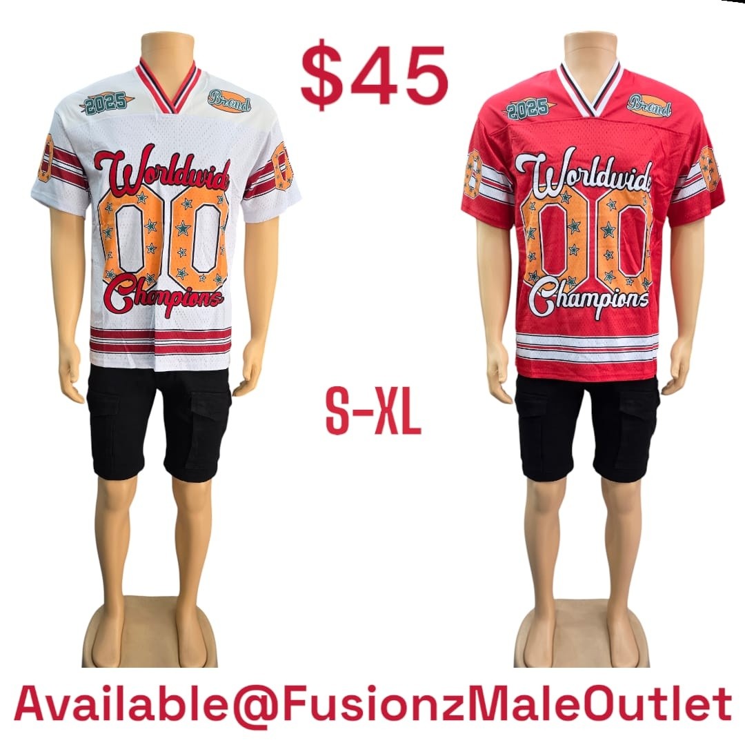 New Arrivals: Men's Jersey Tops at $45 – Fusionz Male Outlet