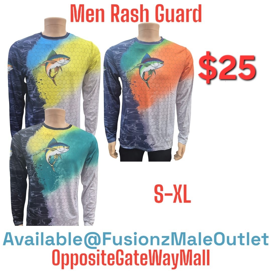 New Arrivals: Bandana Caps $6 & Rashguards $25 at Fusionz Male Outlet