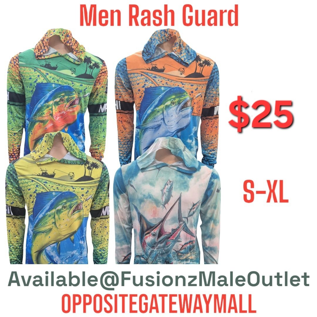 New Arrivals: Bandana Caps $6 & Rashguards $25 at Fusionz Male Outlet