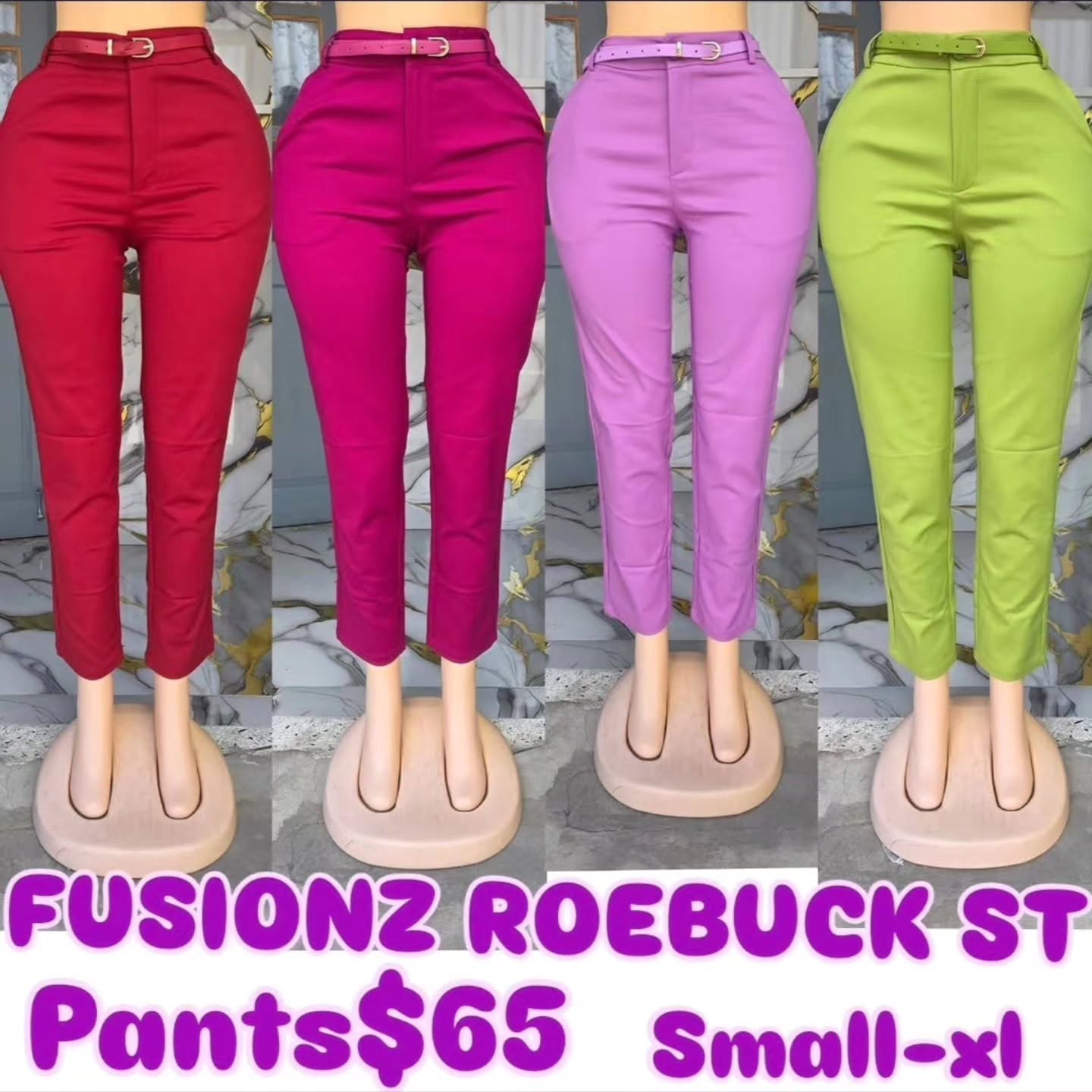 Work Pants $65 – Multiple Colours, Sizes Small–XL at Fusionz Roebuck St