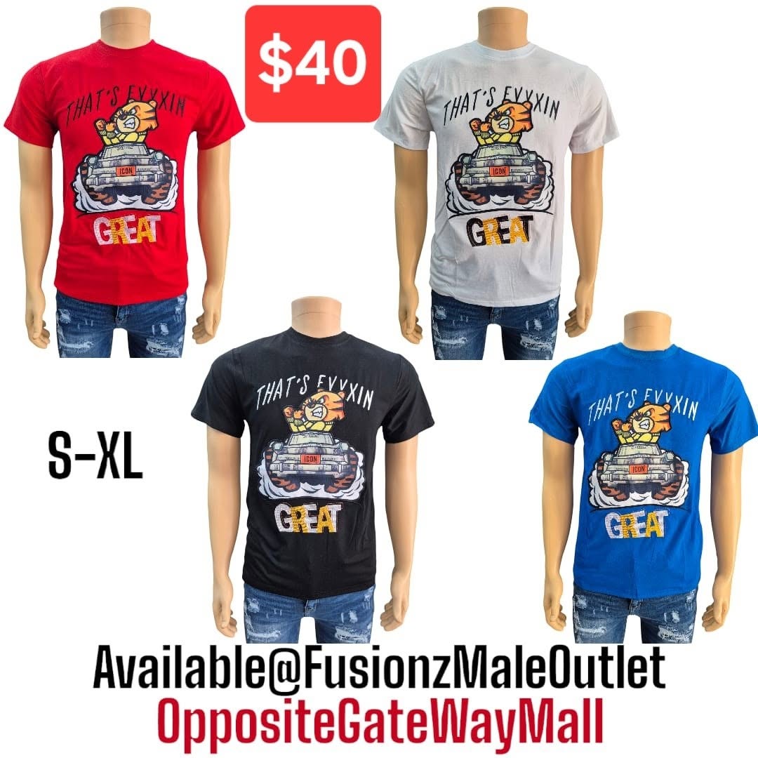 New Arrival T-Shirts at $40 – Available at Fusionz Male Outlet