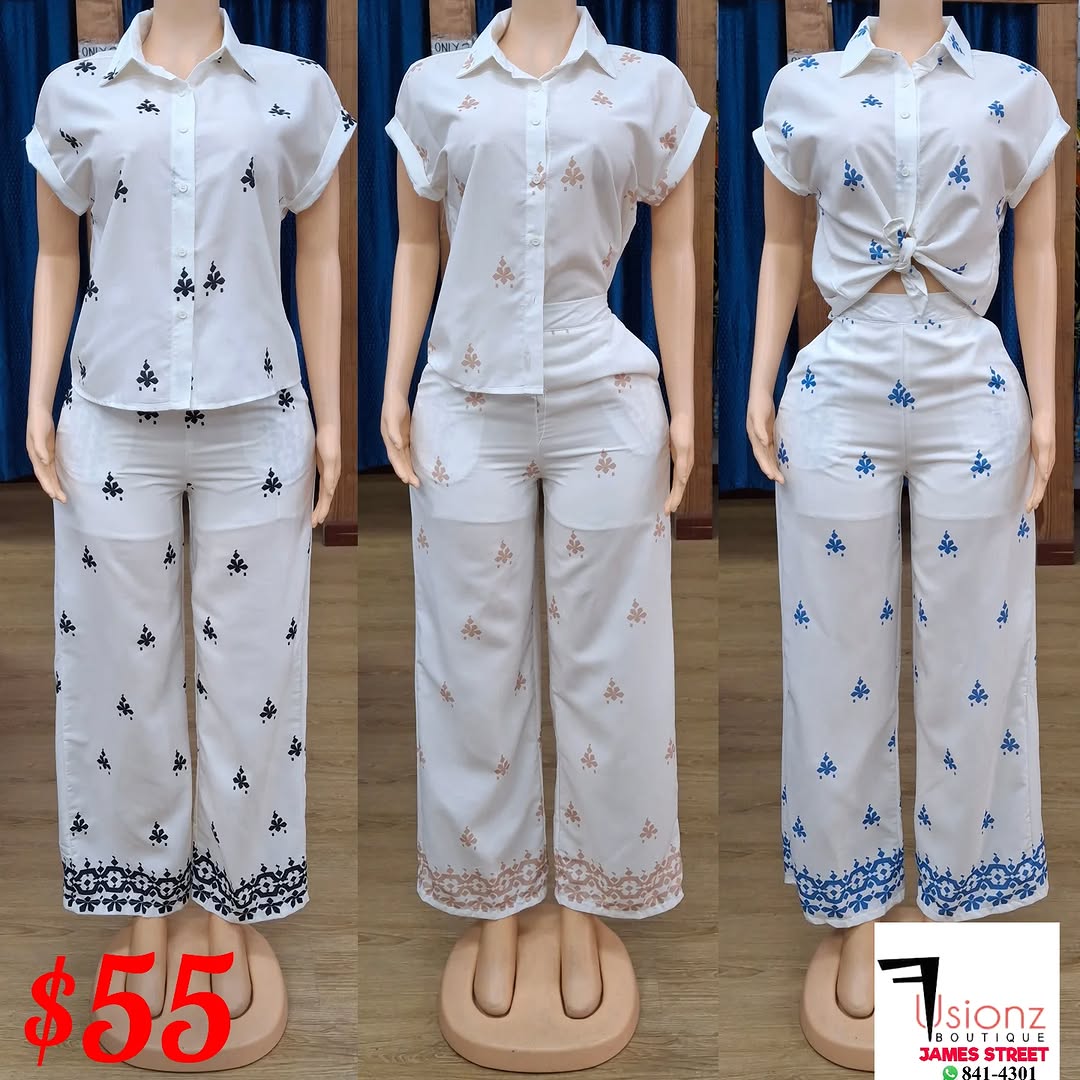 Patterned Co-ord Set for $55 at Fusionz Boutique