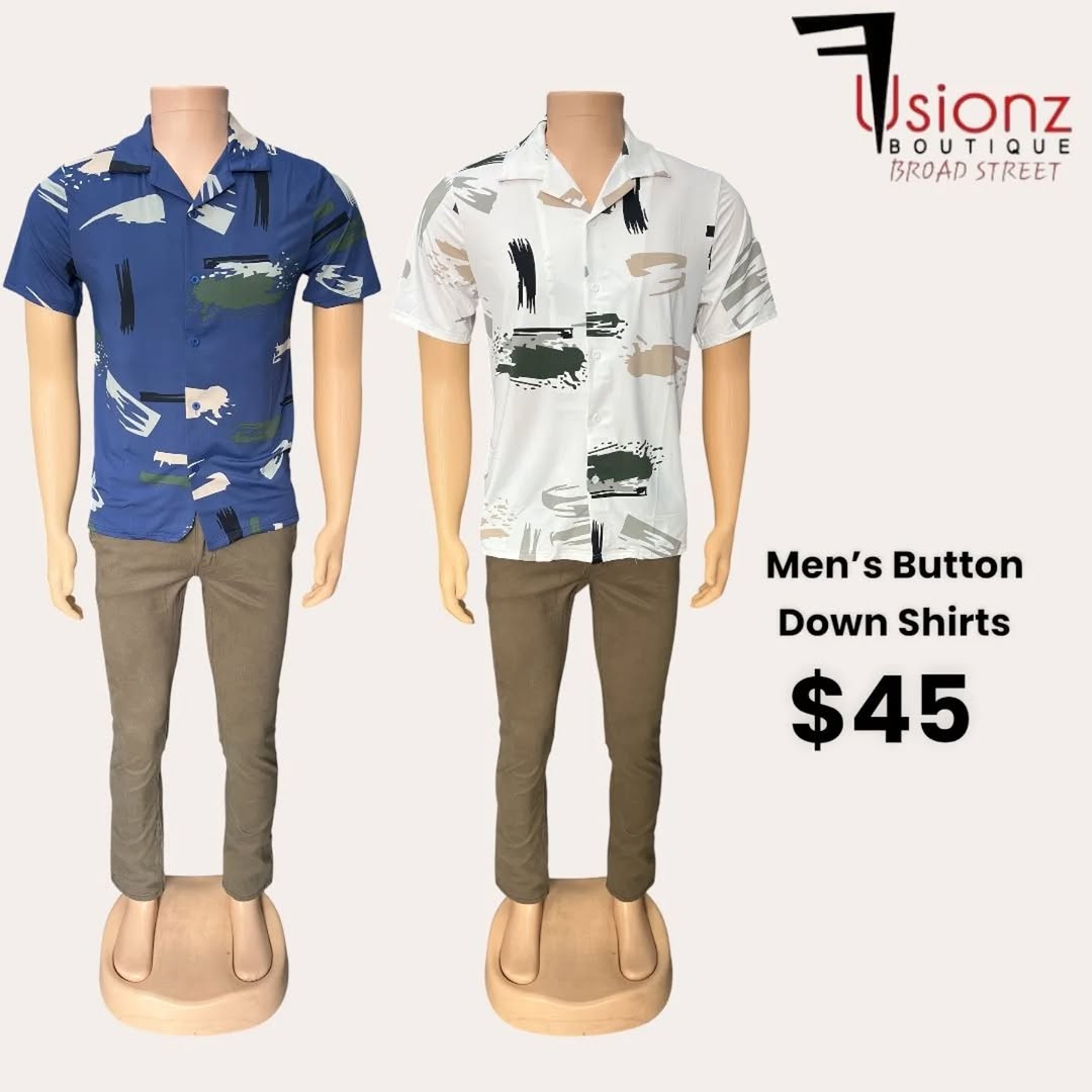 Men's Graphic T-Shirts & Button Down Shirts at Fusionz Boutique
