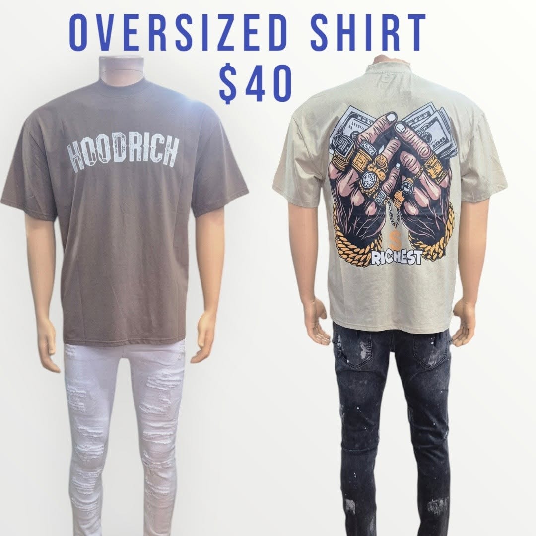 Oversized Shirts at $40 - Fusionz Male Outlet