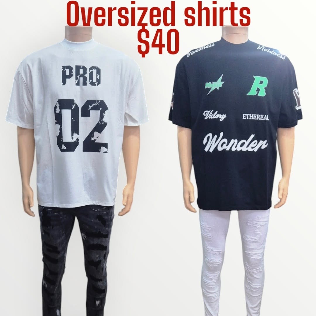 Oversized Shirts at $40 - Fusionz Male Outlet