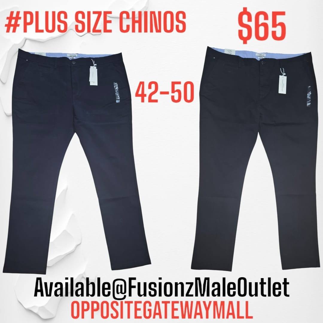 Men's Pants & Jeans – Cargo Pants $45, Coloured Jeans $60, Plus Size Jeans $60 at Fusionz Male Outlet