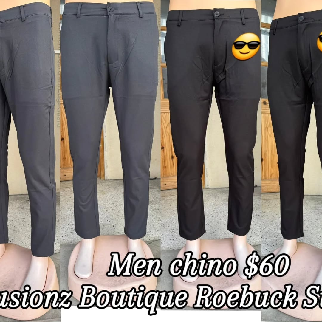Men's Chinos at Fusionz Boutique Roebuck Street – $60