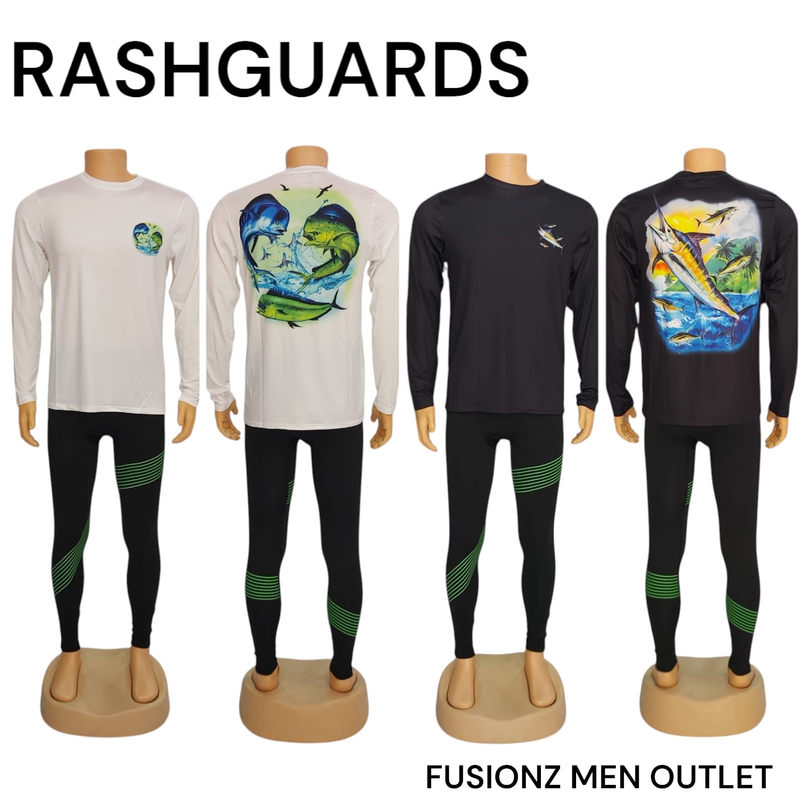 Bandana Caps $6 & Rashguards $35 – New Arrivals at Fusionz Male Outlet