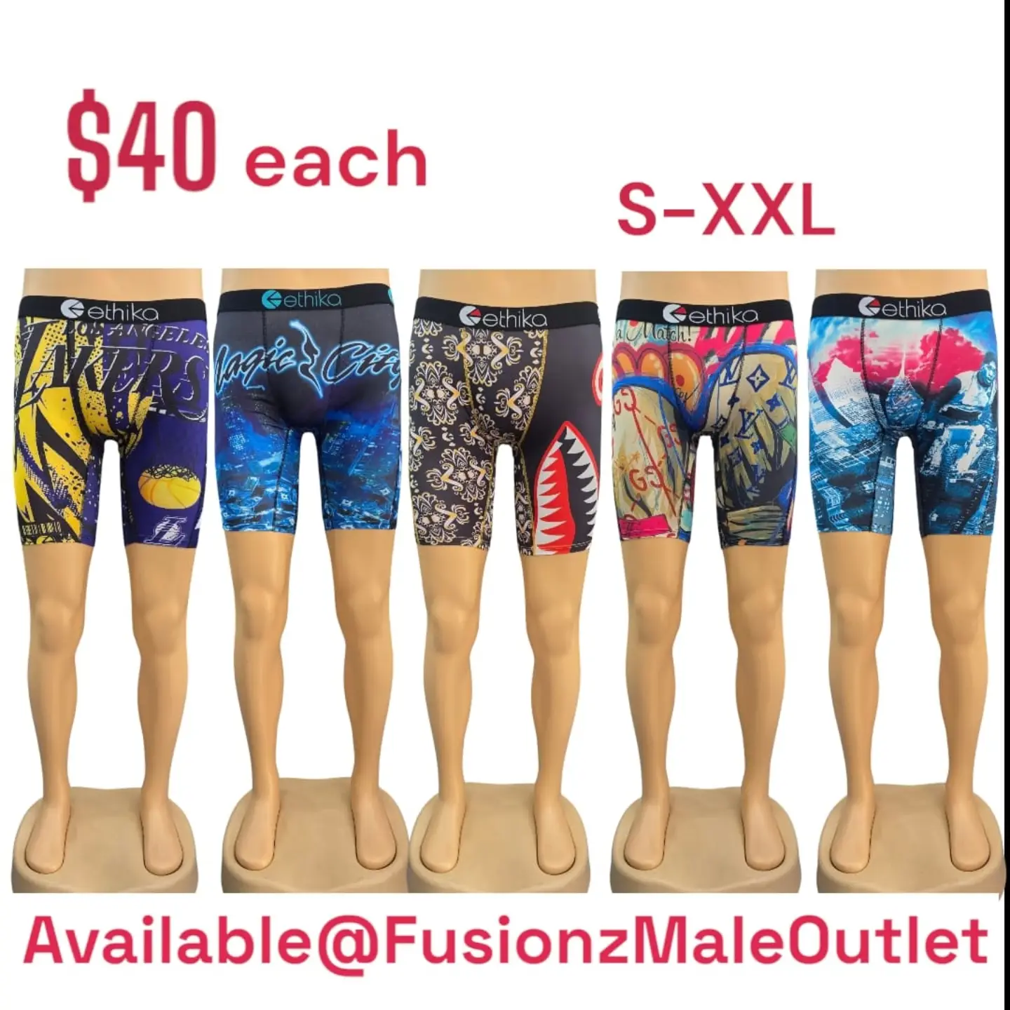 PSD & Ethika Boxer Briefs $40 Each + Hyper Boxers 3 for $35 at Fusionz Male Outlet