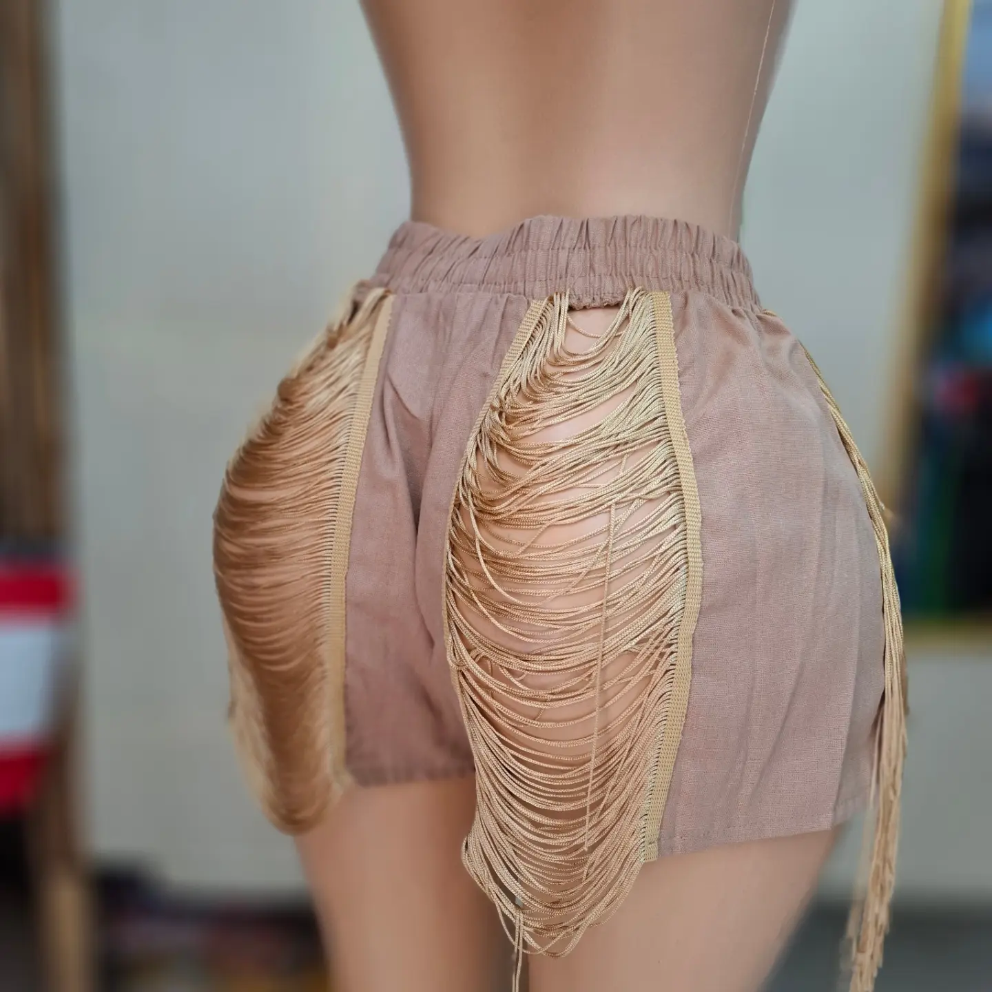 Fusionz Boutique – Distressed Fringe Shorts $10