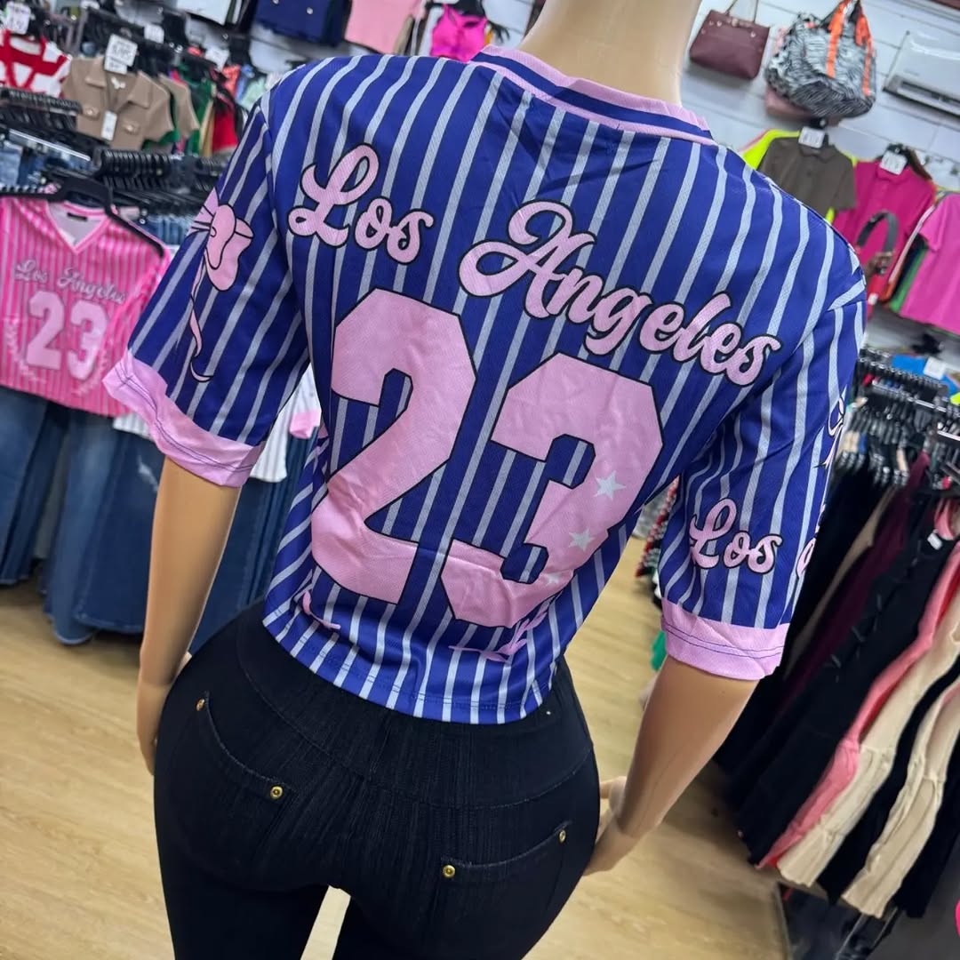 New Arrivals: Los Angeles #23 Crop Jersey Tops – $25 at Fusionz Boutique
