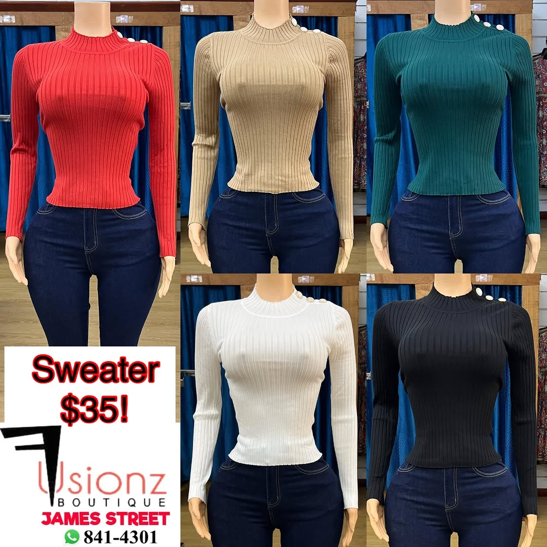Fusionz Boutique Ladies Tops, Sweaters & Turtlenecks – From $35