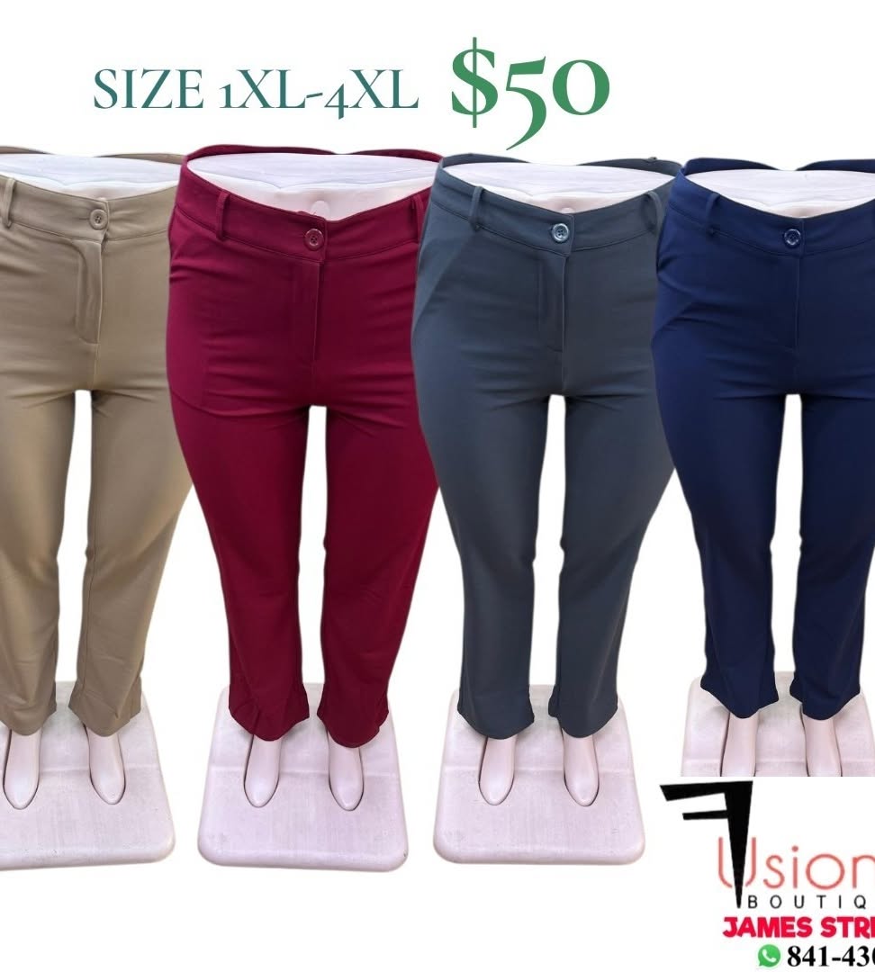 Ladies Colour Work Pants – $50 at Fusionz Boutique