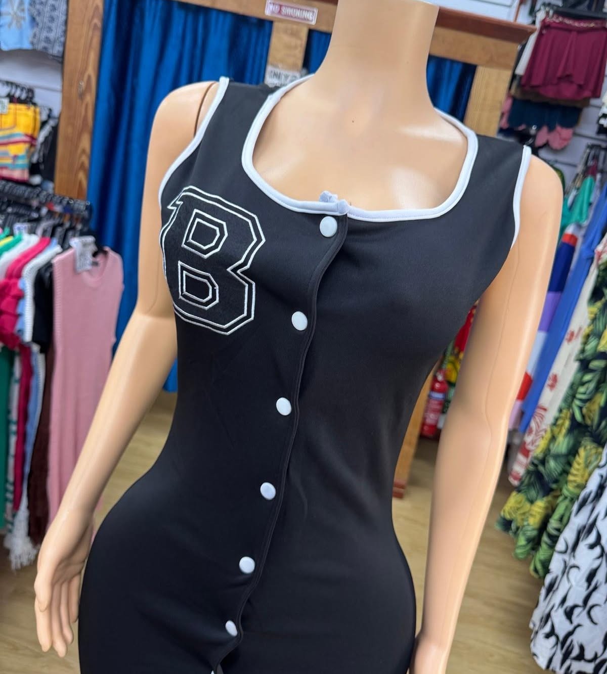 Fusionz Boutique Sale – Black Varsity Dress Now $20