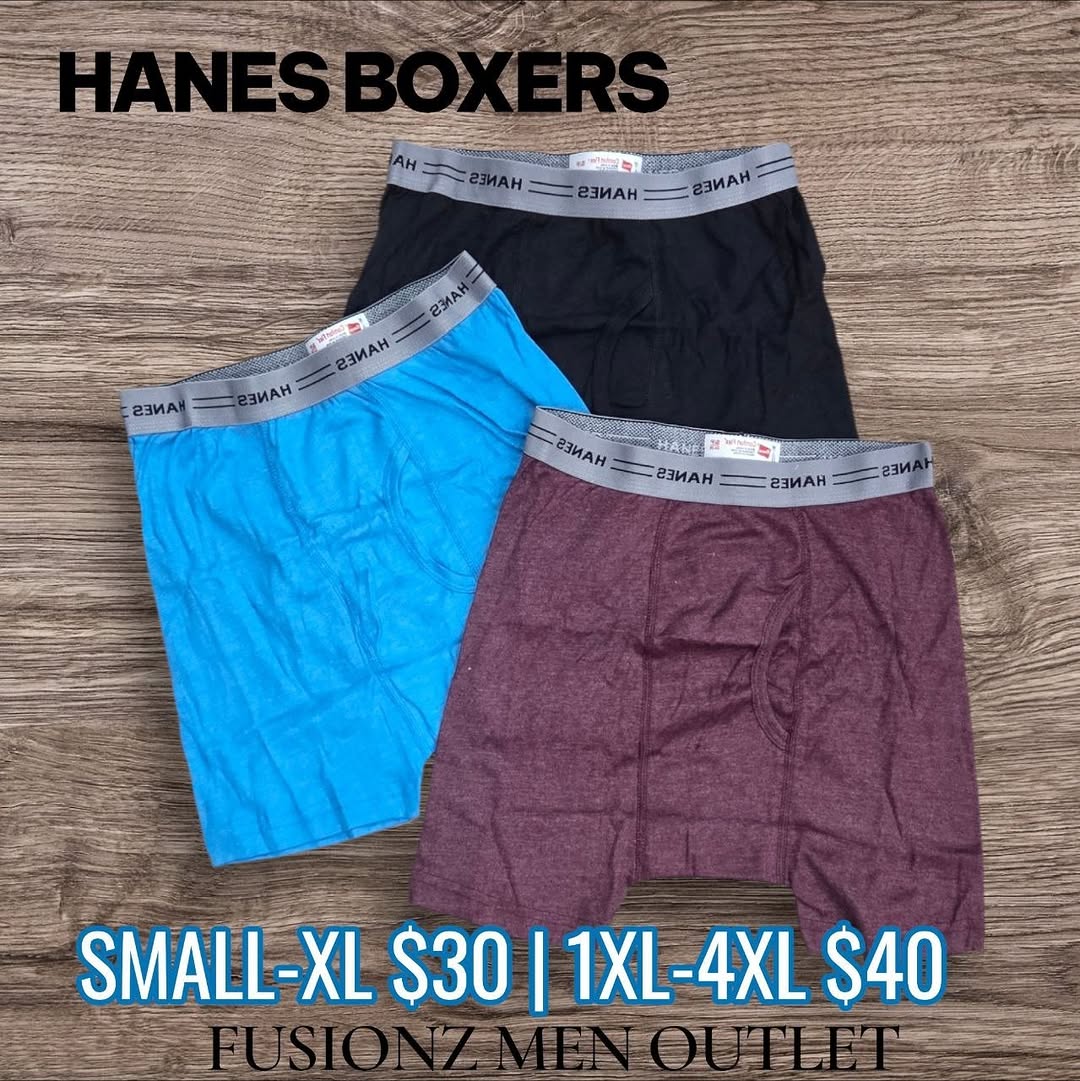 Hanes & Hyper Boxers – Prices from $30 at Fusionz Boutique