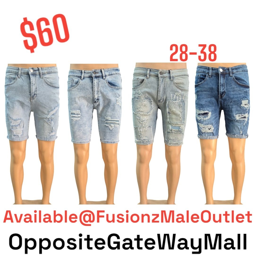 Men's Denim Shorts – New Arrivals from $60 at Fusionz Male Outlet