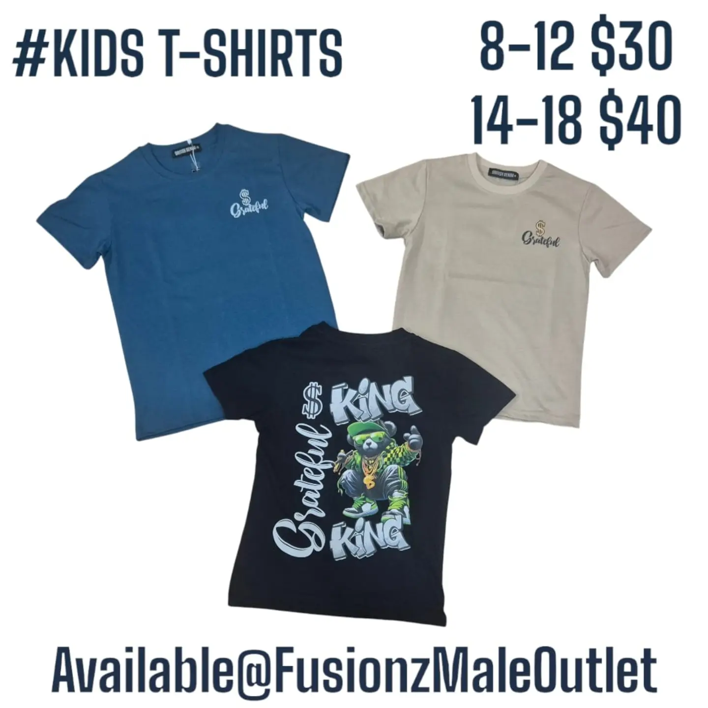 Kids T-Shirts Sale at Fusionz Male Outlet — From $20 (Was $40)