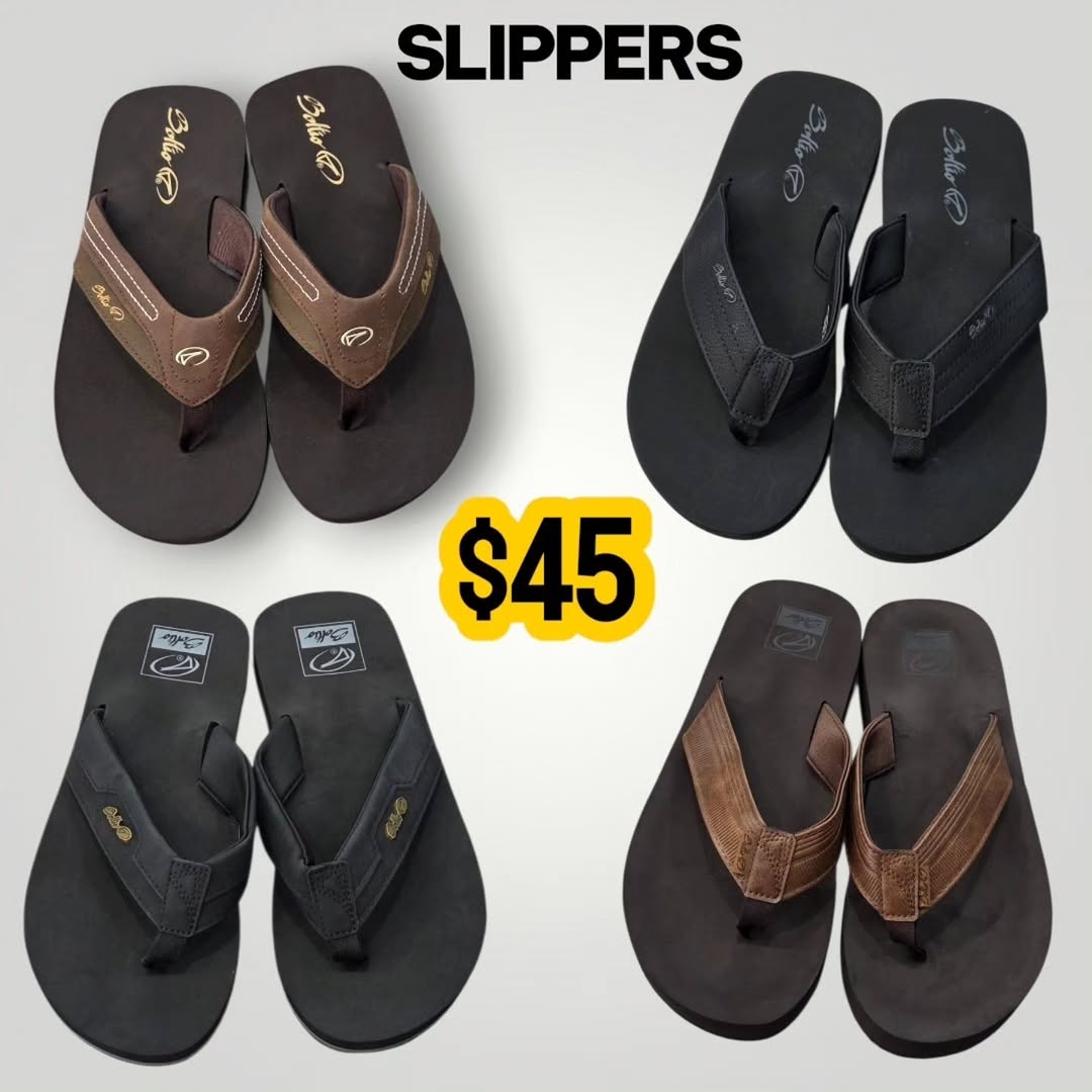 Men's Slippers at Fusionz Man Store – $45