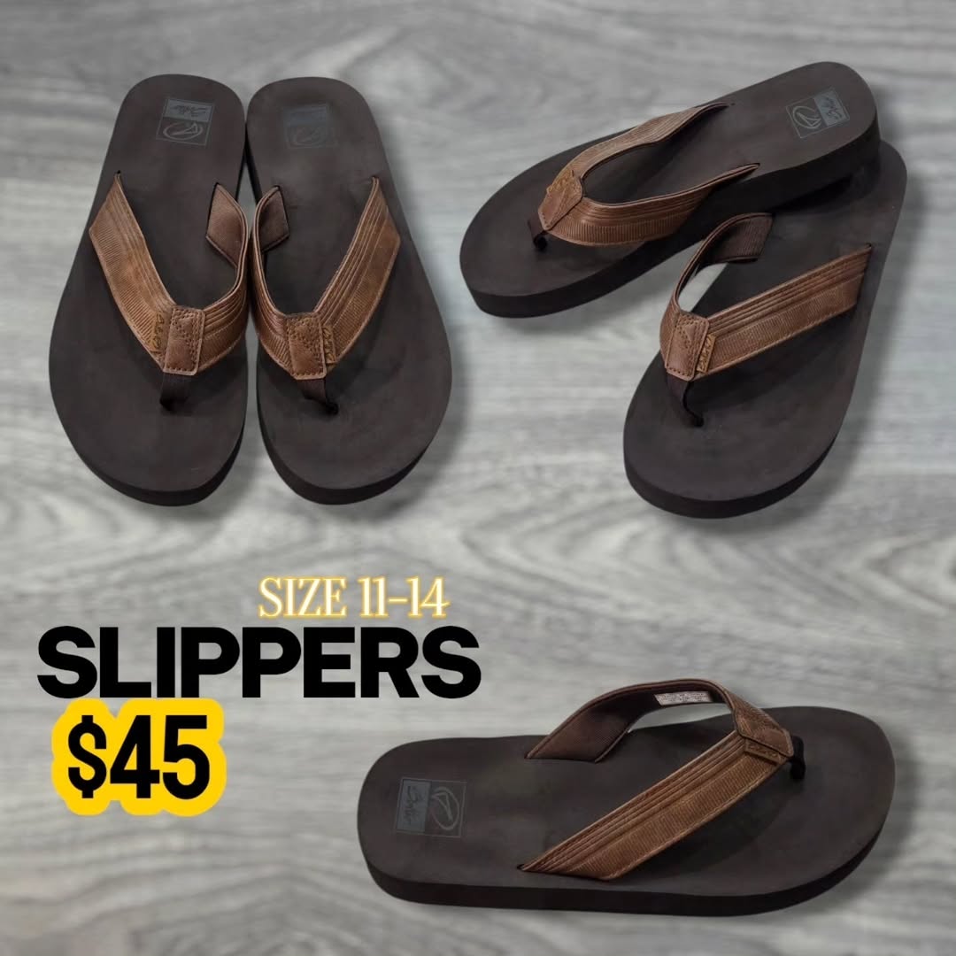 Men's Slippers at Fusionz Man Store – $45