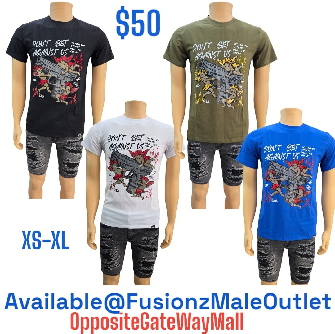 Men's Graphic Jerseys – $45 Each at Fusionz Male Outlet