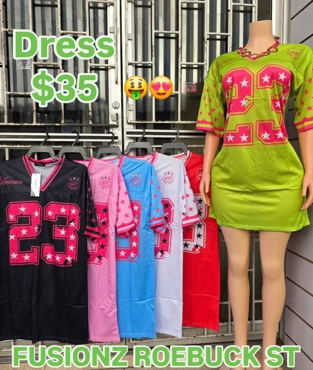 Fusionz Roebuck St – Jersey Tops $25 & Jersey Dresses $35