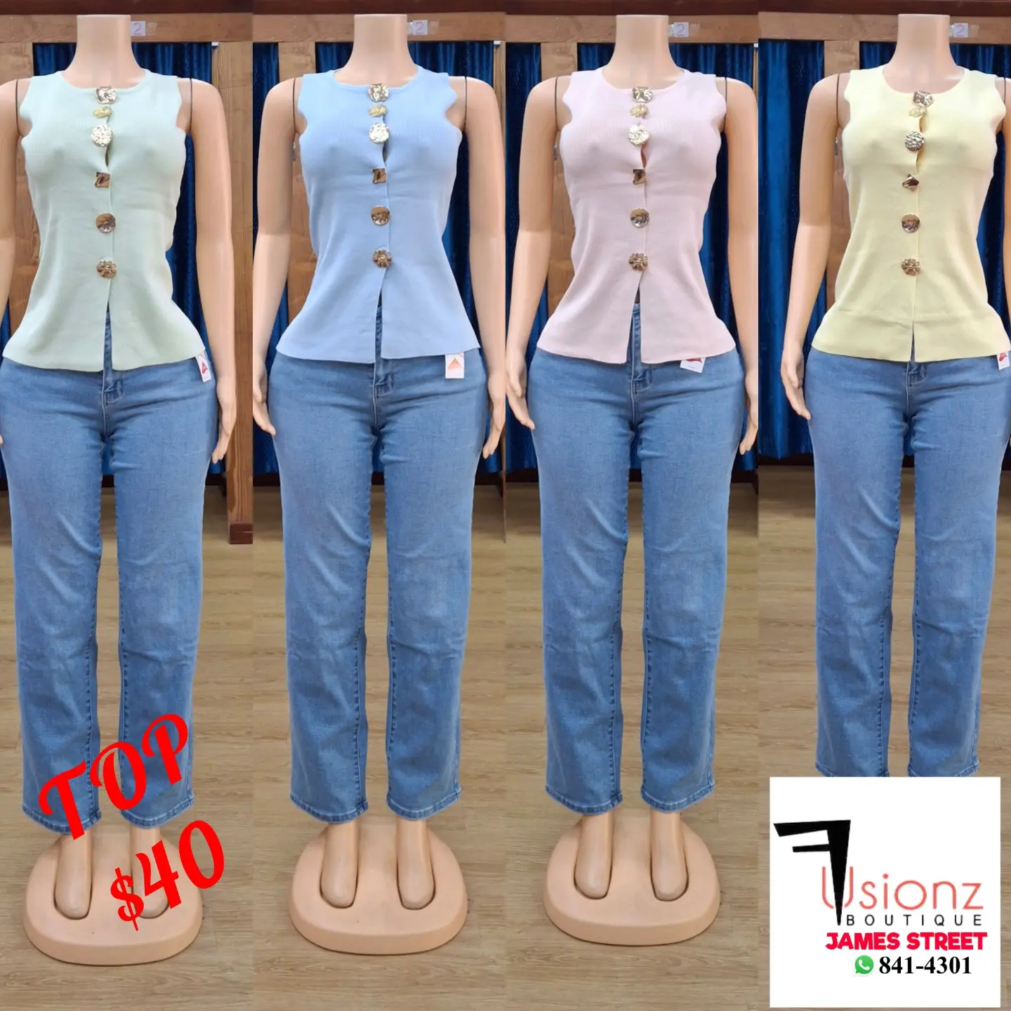 Women's Tops – $40 at Fusionz Boutique