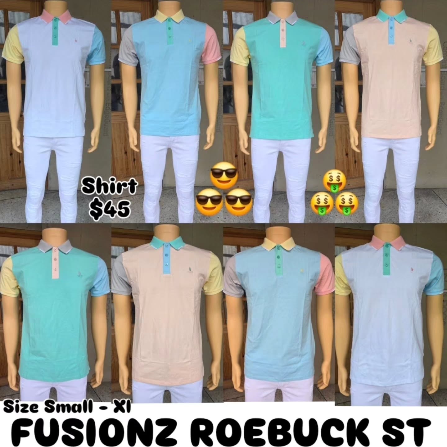 Fusionz Roebuck St – Graphic Tees $50 & $45, Colour-Block Polos $45