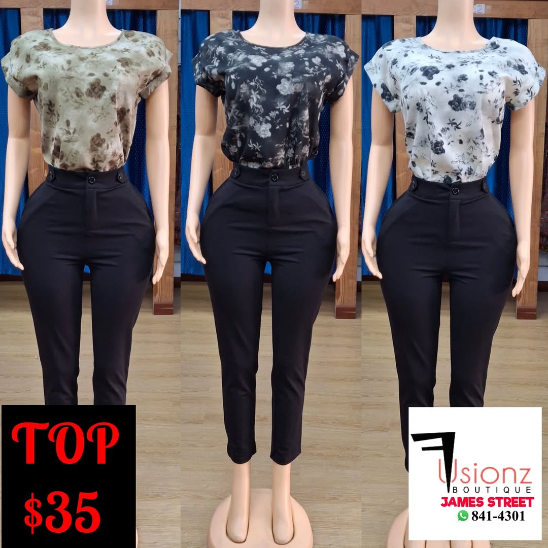 Floral Tops - $35 at Fusionz Boutique